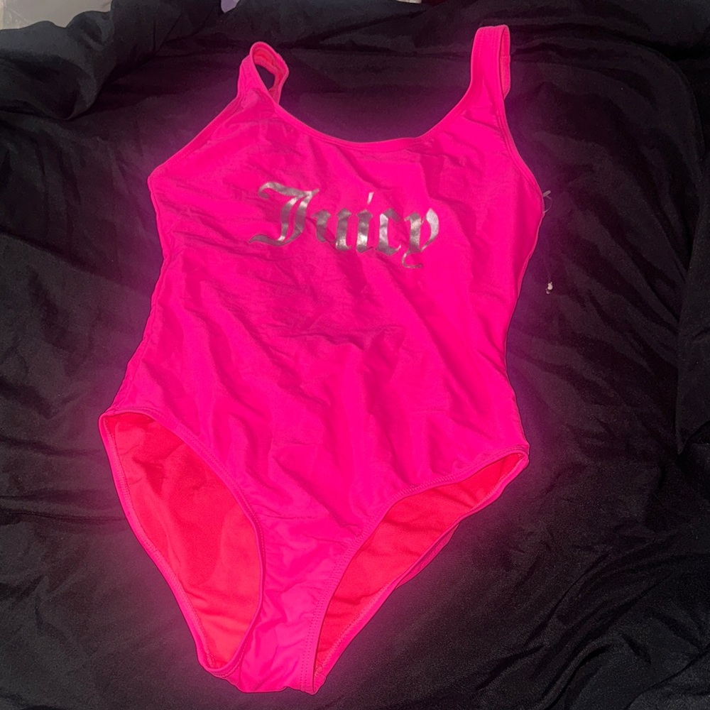 Juicy Couture Bright Pink One Piece Swimsuit